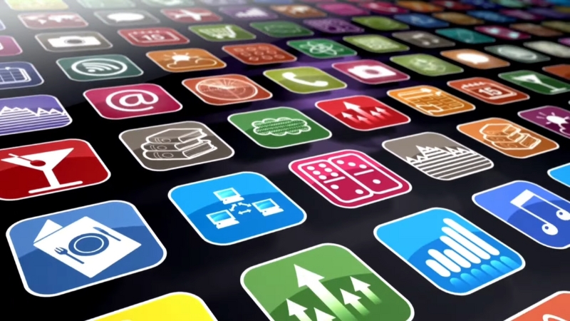 A Close-Up View of Various Mobile App Icons, Symbolizing the Diverse Features of AI-First Mobile Apps